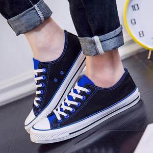 รองเท้าผ้าใบผู้ชายแบบหุ้มข้อและไม่หุ้มข้อ สไตล์เกาหลี คลาสสิก สำหรับคู่รัก นักเรียน พื้นยาง ระบายอากาศได้ดี - Product Image 6