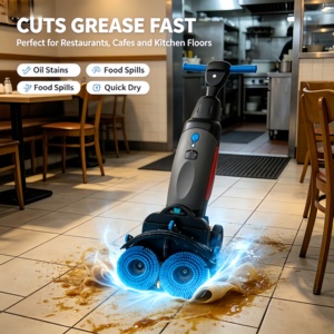 Petite machine de nettoyage de sols portable avec bouteille pulvérisatrice pour un nettoyage rapide des taches dans les magasins de détail - Product Image 4