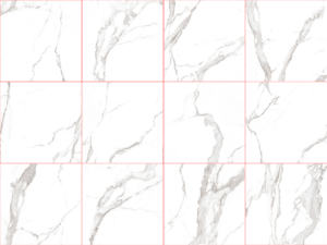 Carreaux de céramique en grès blanc Carrara 8 mm 60x60 cm Design moderne Surface émaillée Carreaux de sol de haute qualité Supermarché - Product Image 6