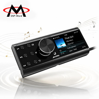 Amplificateur DSP de voiture ADONN Z10 avec lecteur multi-formats, alimentation USB, sortie coaxiale, kit adaptateur RJ45, accessoires audio