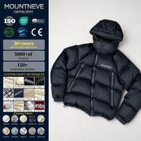 Jaket Puffer Berkerah Tinggi Berlapis Quilted dengan Penutup Kepala, Ritsleting Depan, Tali Serut, Terisolasi, untuk Musim Dingin, Pria, Produksi OEM untuk Aktivitas Luar Ruangan