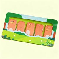 Onglets adhésifs réutilisables en forme d'animaux, jolis marque-pages en forme de pouce pour carnets, agendas, fournitures scolaires et de bureau