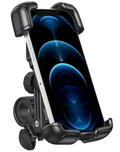 Ayarlanabilir 4 pençeleri bisiklet motosiklet evrensel bisiklet telefon tutucu tüm boyut telefon dağı için