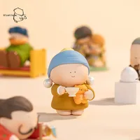 Caja Sorpresa de Figuras de PVC de Gran Artista del Museo, Adorno de Escritorio y Coche de Van Gogh, Regalo de Cumpleaños y San Valentín, Colección a Granel