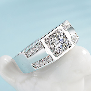 Nouvelle Arrivée Bague de Mariage Ajustable pour Couple, Zircon, Prix de Gros, pour la Saint-Valentin - Product Image 4