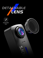 Caméra d'action C110+ 4K 30fps avec vision nocturne, gyroscope 6 axes, flash, télécommande WiFi, étanche 30m, batterie 1050mAh, MicroSD, sport DV portable pour casque