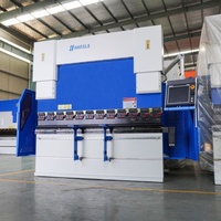Presse plieuse hydraulique CNC HARSLE WE67K 80T/100T/125T/160T avec contrôleur CNC DA66T pour le pliage et le façonnage de tôles d'acier