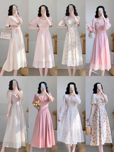 <span class=keywords><strong>Robe</strong></span> longue d'été élégante de haute qualité pour femme, imprimé floral, <span class=keywords><strong>manches</strong></span> <span class=keywords><strong>courtes</strong></span>, <span class=keywords><strong>col</strong></span> en <span class=keywords><strong>V</strong></span>, décontractée, en tissu tricoté, vente en gros - Product Image 2
