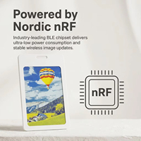 Badge d'identification d'employé 3,7 pouces, écran E Ink 6 couleurs, 480x720, 236 DPI, recharge sans fil Qi, étanche IP68, carte nominative rechargeable