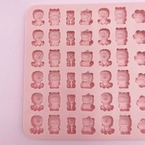 High-Temperature Food-Grade Silicone Sugar <b>Mold</b> QQ Spot Cartoon Animal Soft Candy <b>Mold</b> Wholesale Baking Utensils for Cakes - Product Image 3