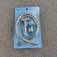 FSH OEM al por mayor, moderno pulverizador de bidé de mano de acero inoxidable 304 ecológico, set de shattaf musulmán para limpieza de inodoros y cocinas