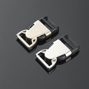 Sliding Buckle Zinc Alloy Silver Color Durable For Bags Adjustable <b>Webbing</b> Buckles Part Number DZB011-20 - Product Image 1