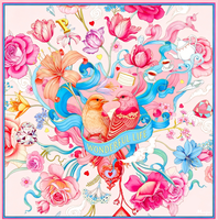Tapis de Mahjong Américain Style Animal en Néoprène Caoutchouc Écologique Imperméable Antidérapant Pliable et Enroulable avec Sac de Transport