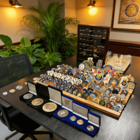 Monedas Conmemorativas de Metal Antiguo Dorado, Personalizadas con Logotipo, Monedas de Recuerdo de Desafío de Metal Antiguo