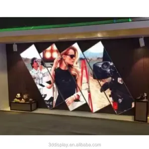 Fabricante de 640x1920mm o personalizada espejo led video pared jugador P2 HD piso cartel pantalla led