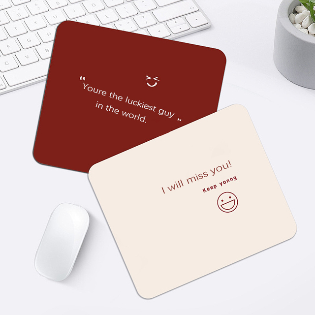 Peel Proof Wholesale Mousepad Washable Custom PVC Mousepad Computer Pad for Loan Office