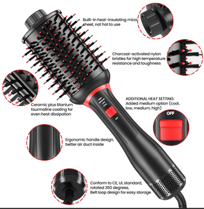 <span class=keywords><strong>Brosse</strong></span> sèche-cheveux professionnelle 1200w <span class=keywords><strong>PLUS</strong></span> <span class=keywords><strong>brosse</strong></span> à air chaud en une étape et volumateur à ion négatif - Product Image 6