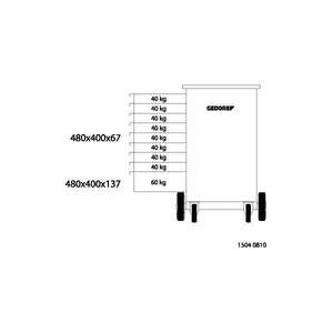 GEDORE-Établi mobile 1814923 avec 9 tiroirs-EAN 4010886856550 BANCS DE TRAVAIL ET TABLES - Product Image 3