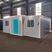 Maison conteneur extensible 20FT 40FT, modulaire préfabriquée en acier, portable, avec salon et atelier, garantie incluse