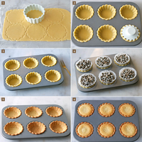 Moule à tarte rectangulaire en acier au carbone, résistant au four, pour tarte aux fruits, tarte au chocolat, gâteau et tarte aux œufs, diamètre 7 cm, thème festival