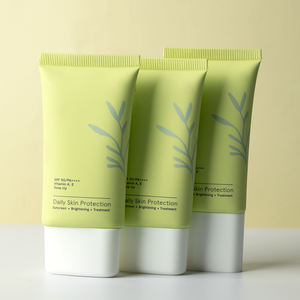 عينة مجانية 30-40 أنابيب ضغط بلاستيكية مسطحة مع سدادة كريم Bb أنبوب فائق واقي من الشمس لتعبئة مستحضرات التجميل - Product Image 3