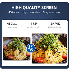 Hushida 32 43 49 55นิ้วแบบแขวนแคบมากเมนูเมนูดิจิทัลหน้าจอแสดงโฆษณาสำหรับร้านอาหารฟาสฟู้ด - Product Image 4