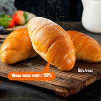 Croissant de petit-déjeuner sans sucre, pain de blé entier moelleux et sucré, substitut de repas, pain de hamburger chinois