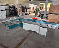 Scie à table coulissante automatique à levage de lame, avec fonction d'inclinaison et de coupe transversale