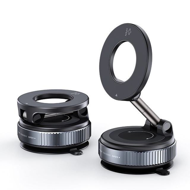 New Upgrade Car Phone Mount Suction Cup Magnetic Phone Holder  for Motorcycle MagSafe Metal Folding Rod Durable Wholesale