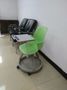Popular <strong>Green</strong> Movable Plastic School <strong>Chair</strong> Student <strong>Chair</strong> with Writing Pad and Storage Space Educational Furniture for <strong>Office</strong> - Product Image 4