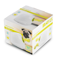 Meilleur lanceur de balles de tennis interactif de petite taille pour l'entraînement des chiens, design moderne en plastique, vente en gros à chaud, emballé dans un carton fabriqué