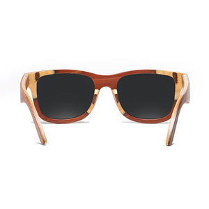 Gafas De <span class=keywords><strong>Sol</strong></span> personalizadas Para mujer, Lentes De <span class=keywords><strong>Sol</strong></span> De Lujo Unisex, marca propia, Skate, De madera - Product Image 5