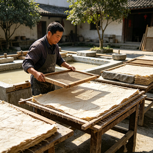 กระดาษมัลเบอร์รี่แบบไม่เคลือบผิว ระบายอากาศได้ดี เหมาะสำหรับบรรจุภัณฑ์เทียน สบู่ และธูป - Product Image 1