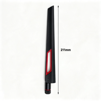 Antenne WiFi omnidirectionnelle pliable double bande 2.4G/5.8G à gain élevé, antenne de carte réseau pour routeur, connecteur SMA