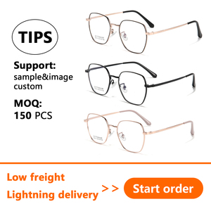 <strong>Newest</strong> Fashion <strong>Design</strong> Hot Selling Ultralight Unisex Retro Optical Glasses Classical Custom Metal <strong>Eyeglasses</strong> <strong>Frames</strong> - Product Image 2