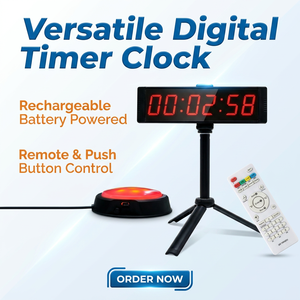 <span class=keywords><strong>Chronomètre</strong></span> électronique polyvalent YZ à bouton-poussoir pour jeux numériques, compte à rebours et fitness – Nouveauté très demandée - Product Image 2