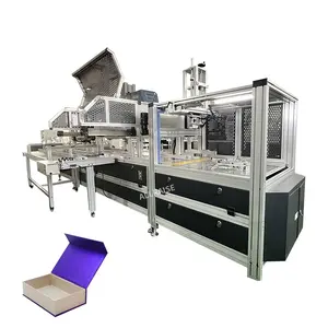 Scatola di libri automatica che forma l'assemblaggio della macchina per l'assemblaggio della copertina rigida che fa la macchina per la produzione di scatole rigide