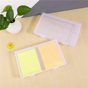 Rectangular Transparent Plastic Storage Box 18x11x3cm Double Buckle Cover Office Organizer - Product Image 4