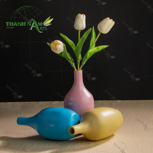 Jarrón de bambú decorativo personalizado OEM con acabado mate para centro de mesa minimalista recién llegado - Product Image 3