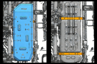 FASTCLUB POER SAHAR HI4-T Réservoir de carburant 8mm/5mm en alliage d'aluminium de haute qualité, bac à huile de châssis, protection inférieure de voiture 2020-2023 Excellent