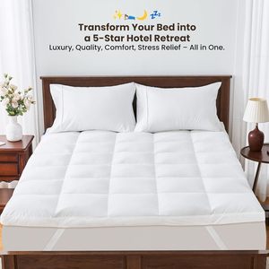 <span class=keywords><strong>Surmatelas</strong></span> de qualité supérieure en duvet de canard matelassé, niveau hôtel 5 étoiles - Product Image 3