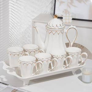 Service à eau en céramique de style européen, service à thé, service résistant aux hautes températures pour la maison - Product Image 6