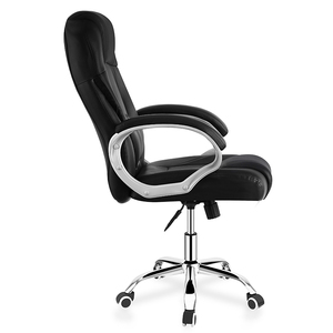 Fauteuil de bureau moderne 2026 en maille PU à dossier haut, pivotant, de luxe, pour dirigeant, en similicuir - Product Image 1