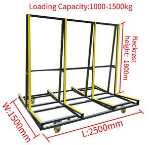 2.5 metre kapı ve pencere taşıma rafı büyük cam taşıma arabası yük 1500kg ahşap panel taşıma arabası endüstriyel - Product Image 2