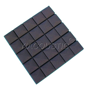 O quadrado high-density 5*5 square a espuma acústica para a redução deabsorção do ruído do teto da parede da sala da música - Product Image 3