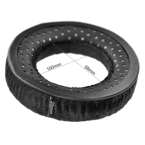 Coussinets d'oreille de remplacement en mousse velours de haute qualité pour casques DT990, DT880, <span class=keywords><strong>DT770</strong></span> PRO – Noir/Gris – Taille 1:1 - Product Image 3