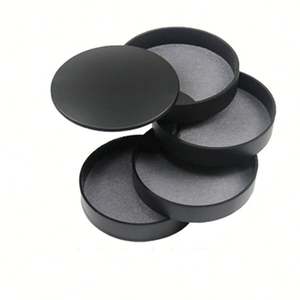 Caja de almacenamiento de joyería pequeña, soporte para pendientes para mujer, bandeja de joyería de viaje giratoria de 5 capas con tapa para pulseras, anillos, abrazadera - Product Image 4