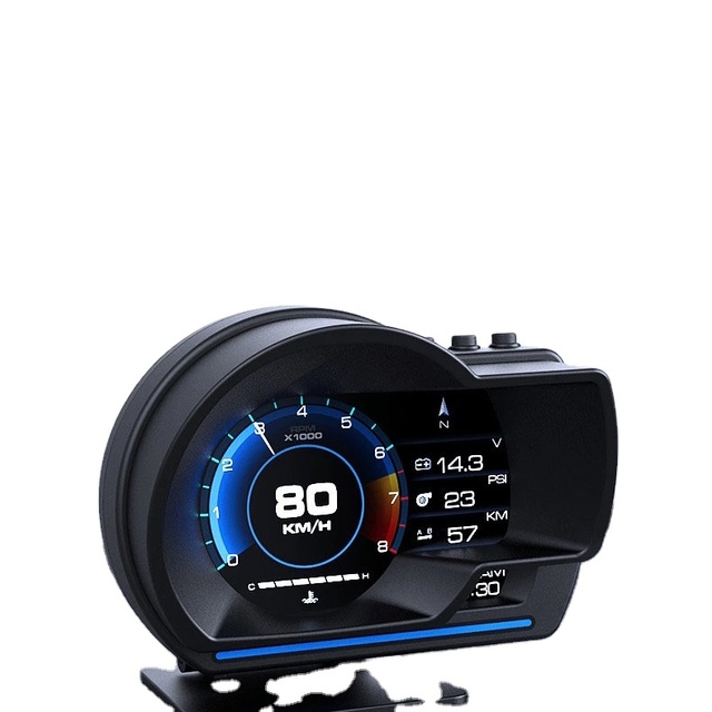 Head up Display HUD with GPS and OBD Connection 16:9 TFT Screen Black for On-Dash Placement