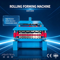Machine de profilage à froid AVITA ISO9001 pour tuiles émaillées double couche, tôles trapézoïdales, panneaux de toiture en acier galvanisé coloré