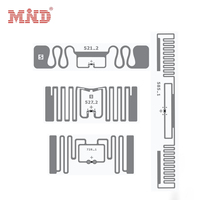 Autocollant RFID passif approuvé par l'ARC 860 ~ 960MHz suivi d'inventaire étiquette autocollante RFID UHF blanche